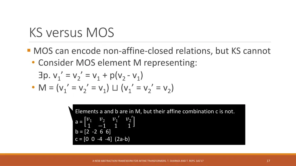 ks versus mos mos can encode non affine closed