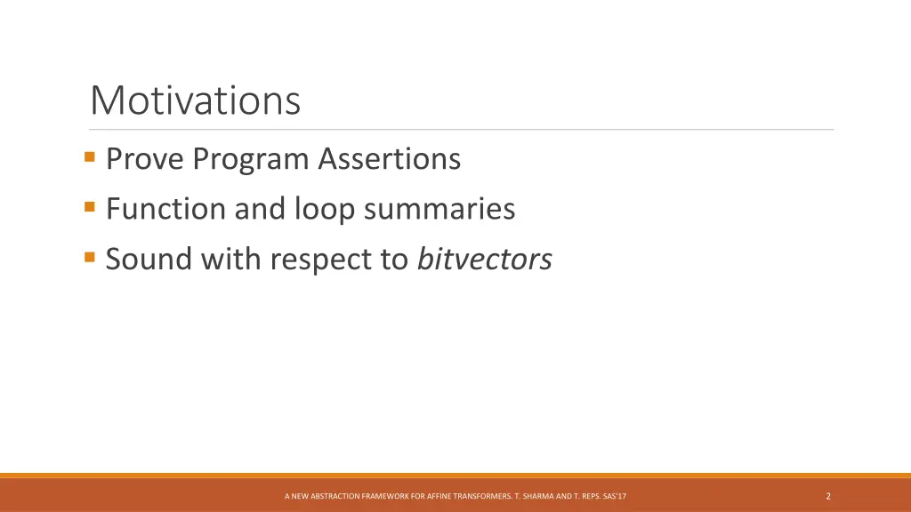 motivations prove program assertions function