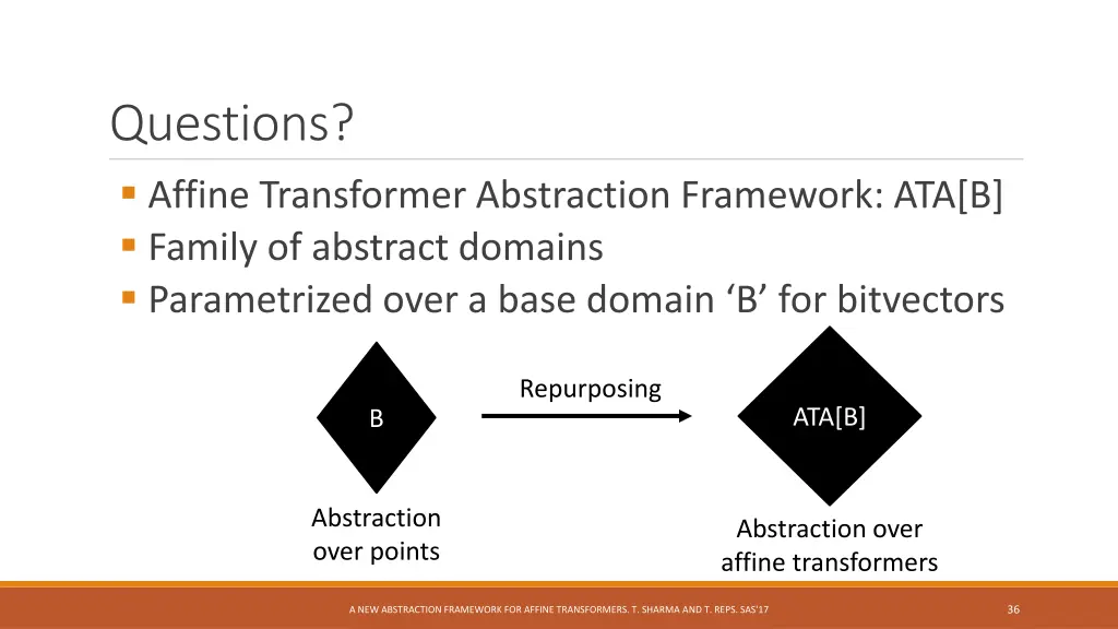 questions affine transformer abstraction