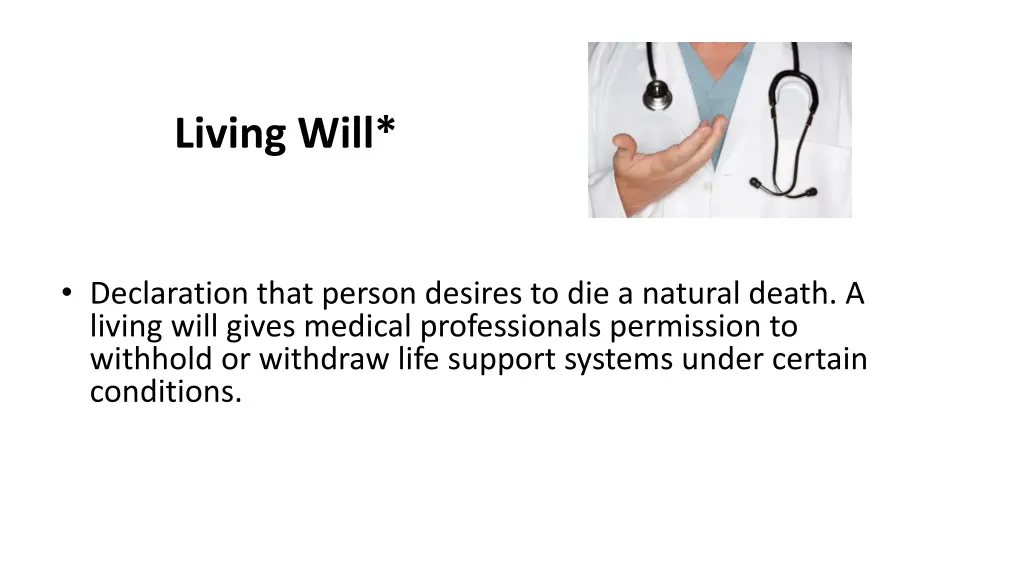 living will