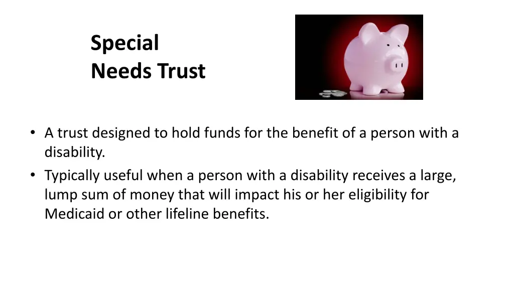 special needs trust
