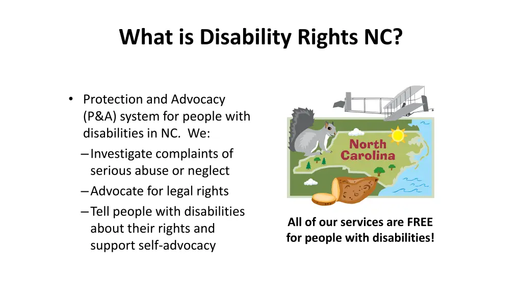what is disability rights nc