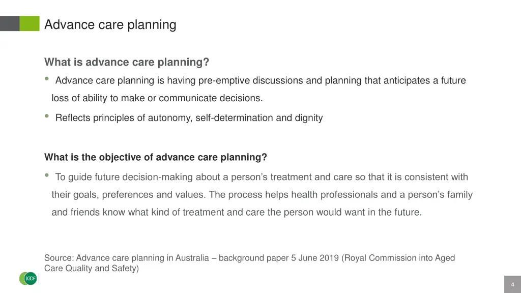 advance care planning