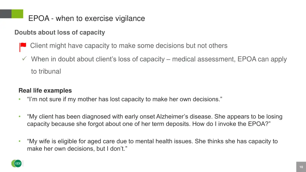 epoa when to exercise vigilance 1
