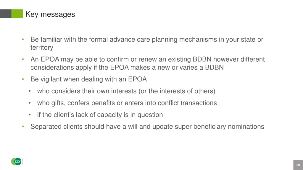 key messages