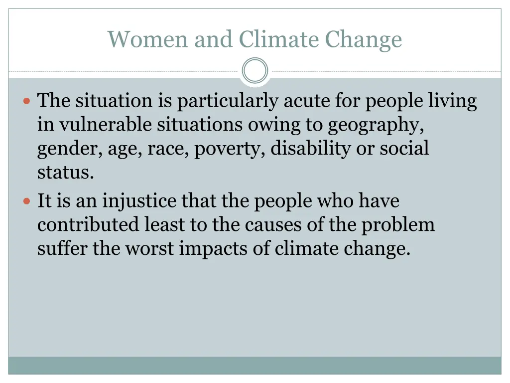 women and climate change 1