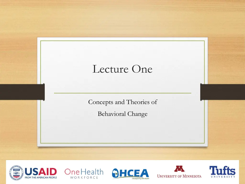 lecture one