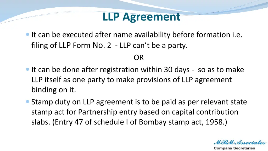 llp agreement 1