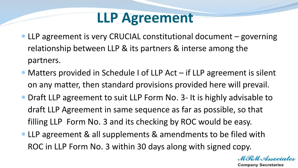 llp agreement