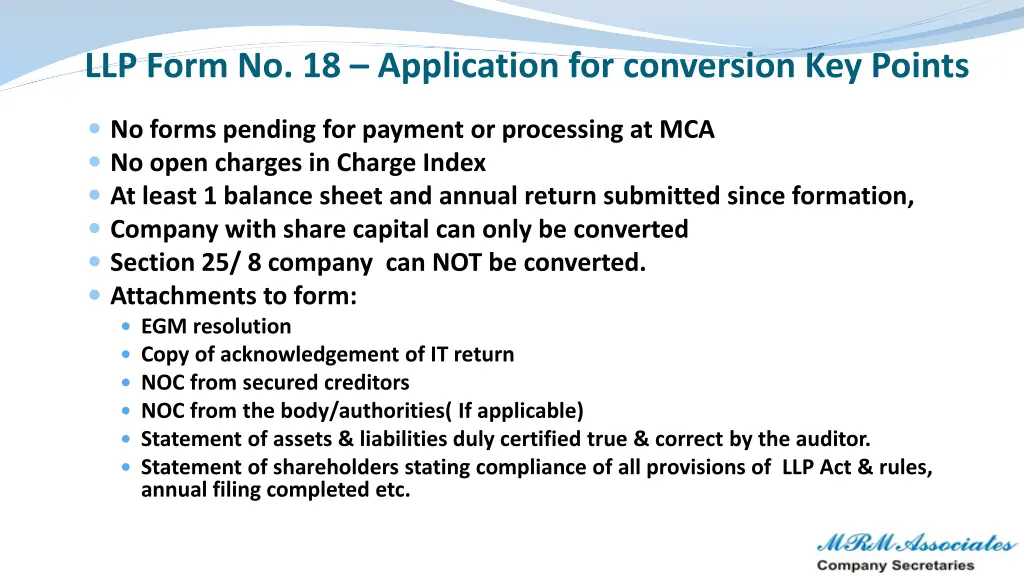 llp form no 18 application for conversion 1