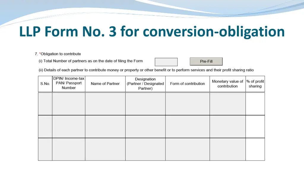 llp form no 3 for conversion obligation