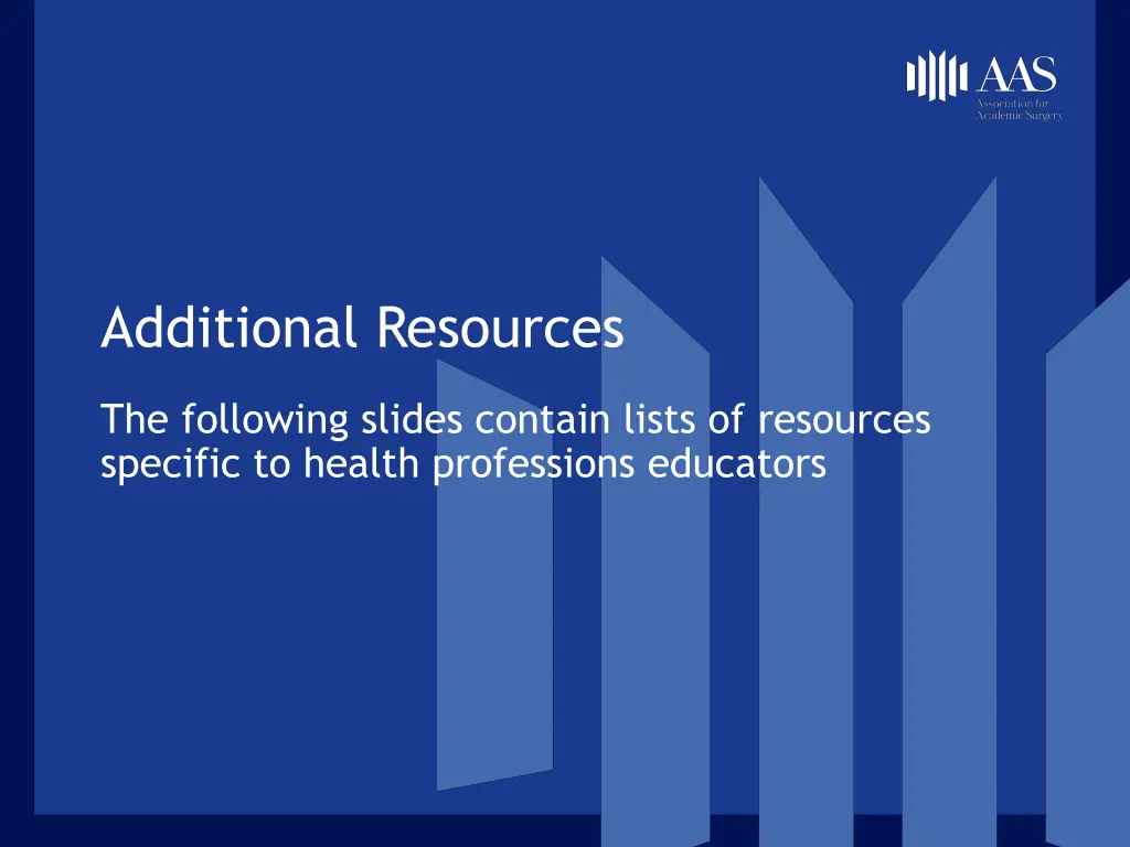 additional resources