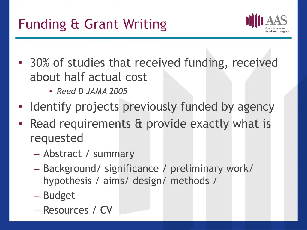 funding grant writing