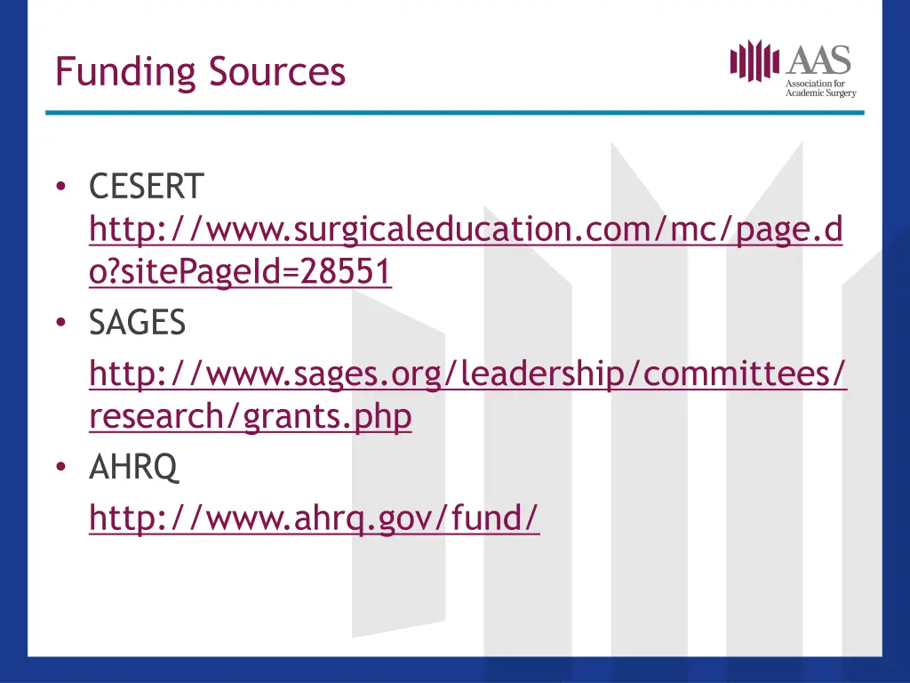 funding sources