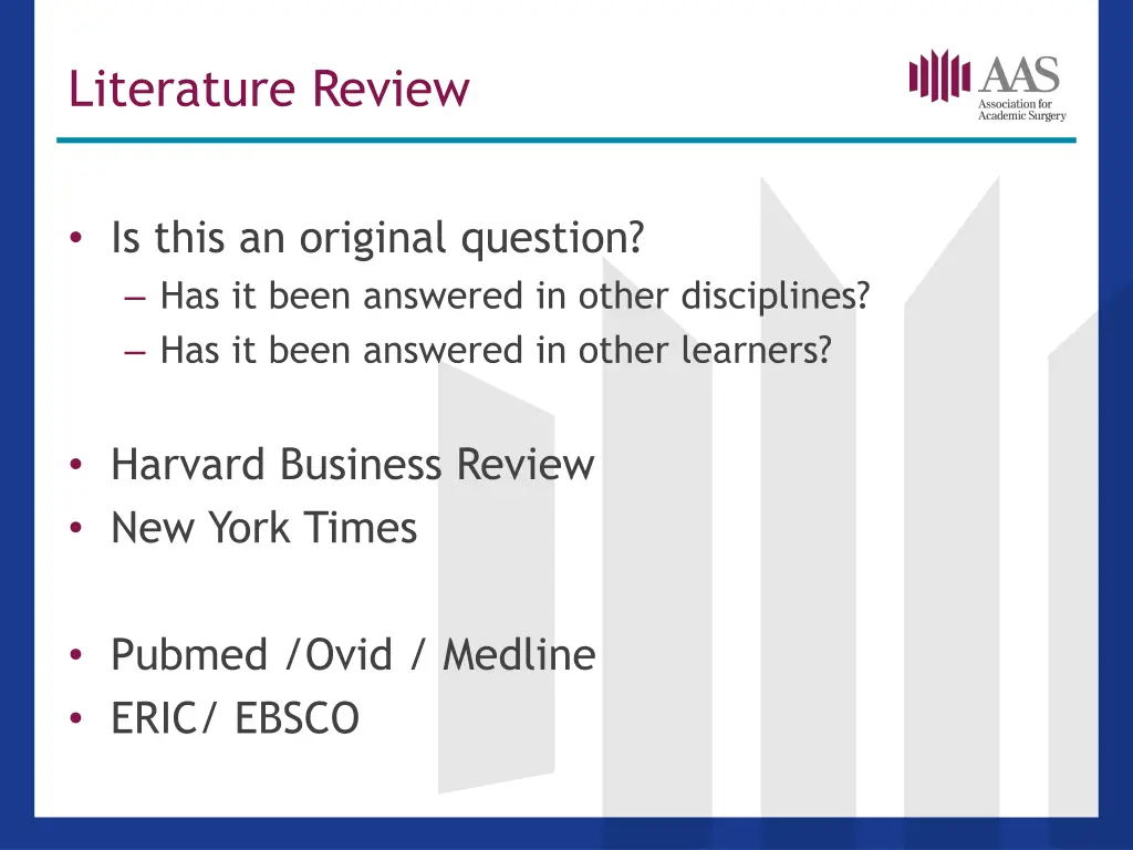literature review