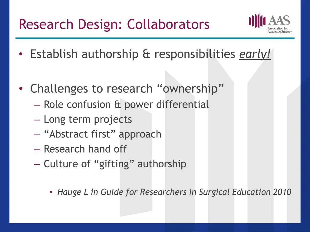 research design collaborators