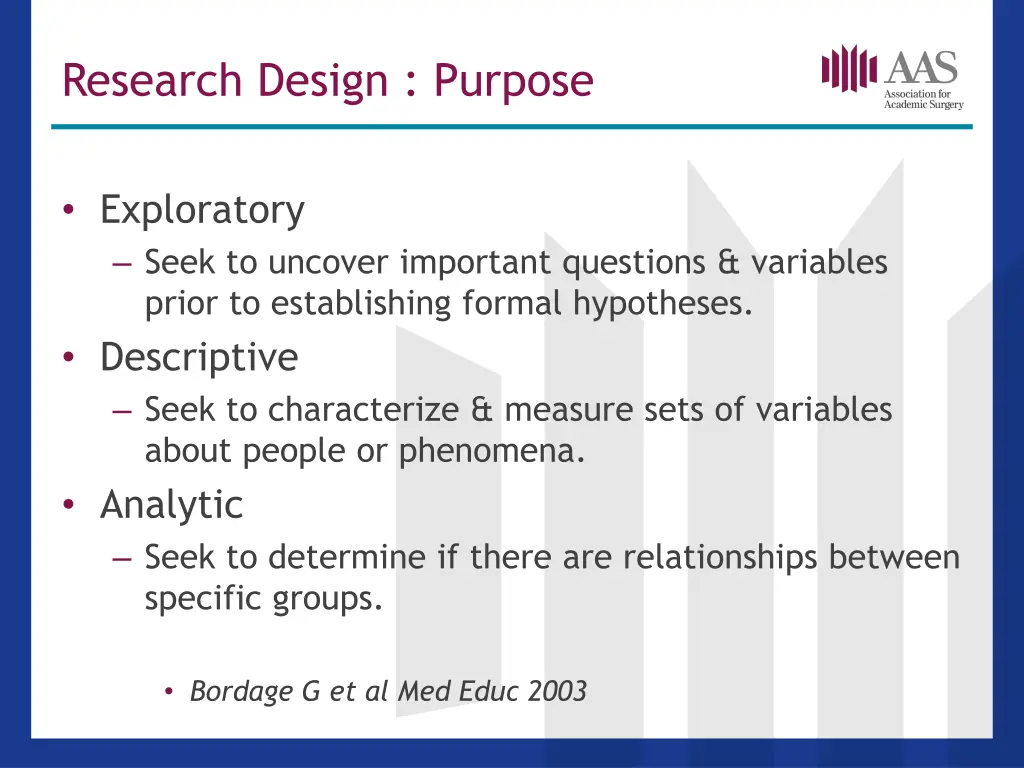 research design purpose