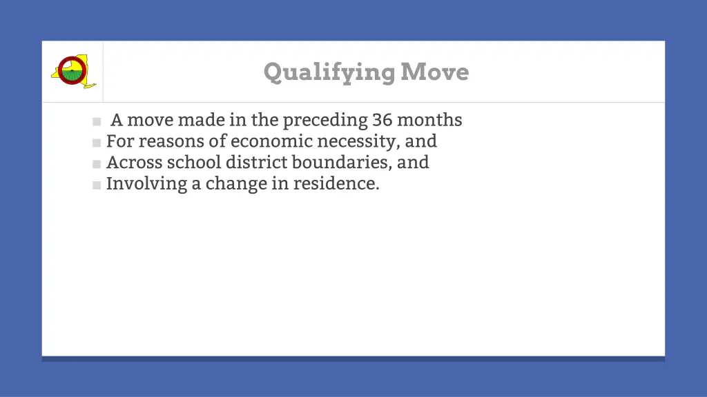 qualifying move