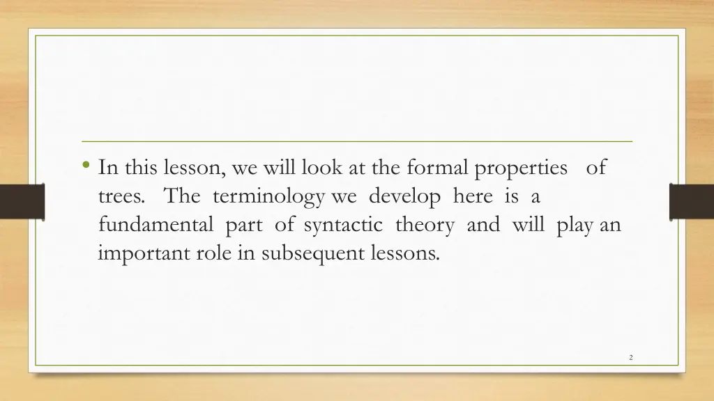 in this lesson we will look at the formal