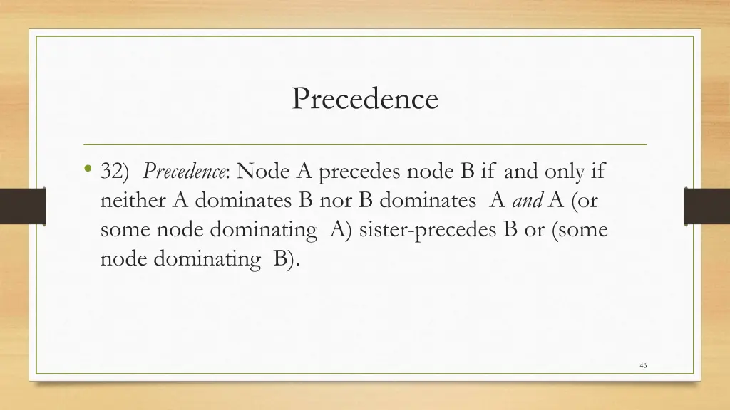 precedence 2