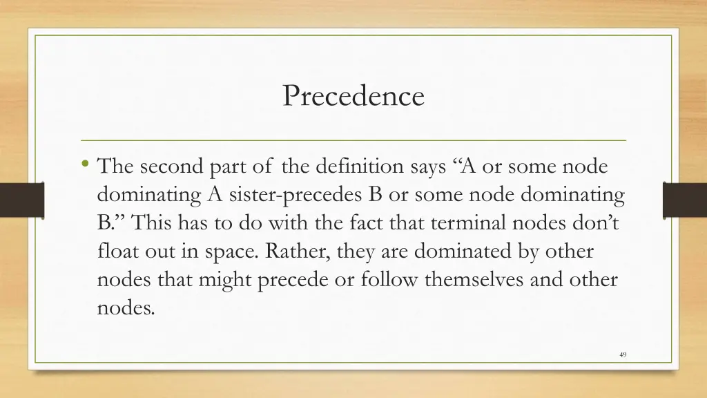 precedence 4