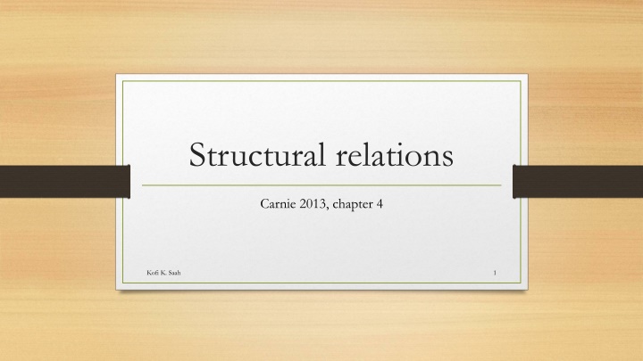 structural relations