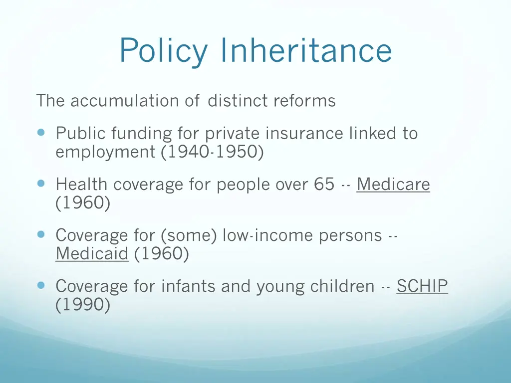 policy inheritance 1