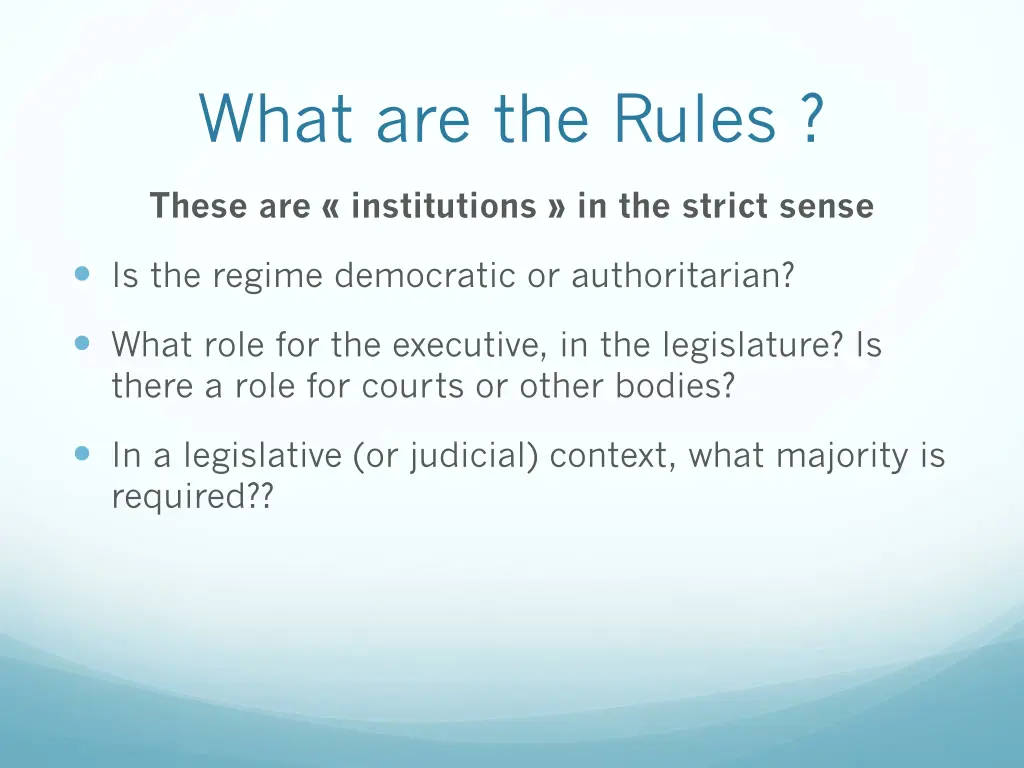 what are the rules
