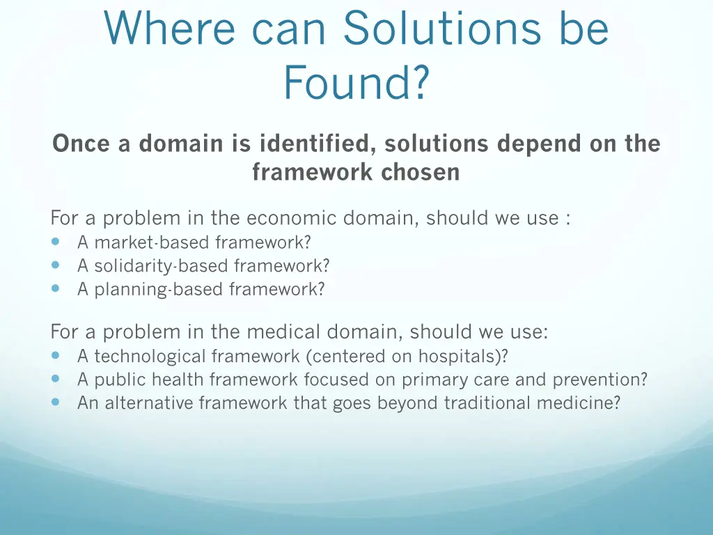 where can solutions be found