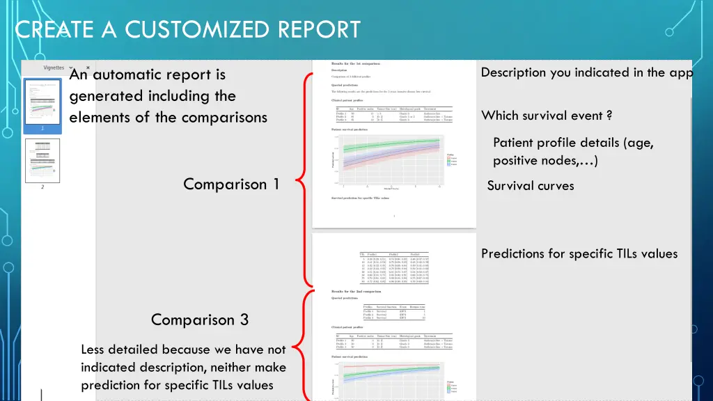 create a customized report 4