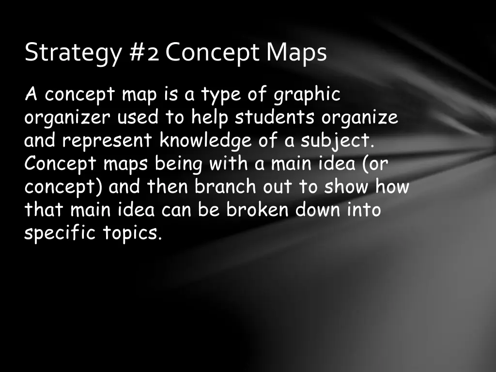 strategy 2 concept maps