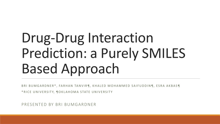 drug drug interaction prediction a purely smiles