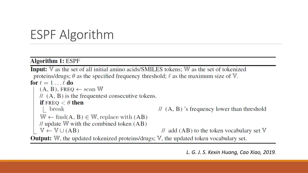 espf algorithm