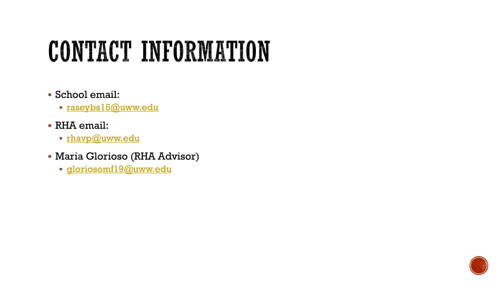contact information