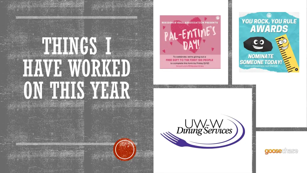 things i have worked on this year