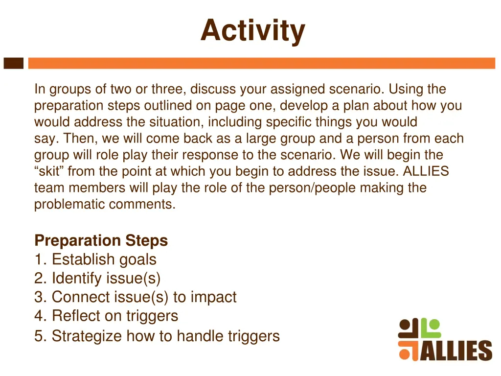 activity