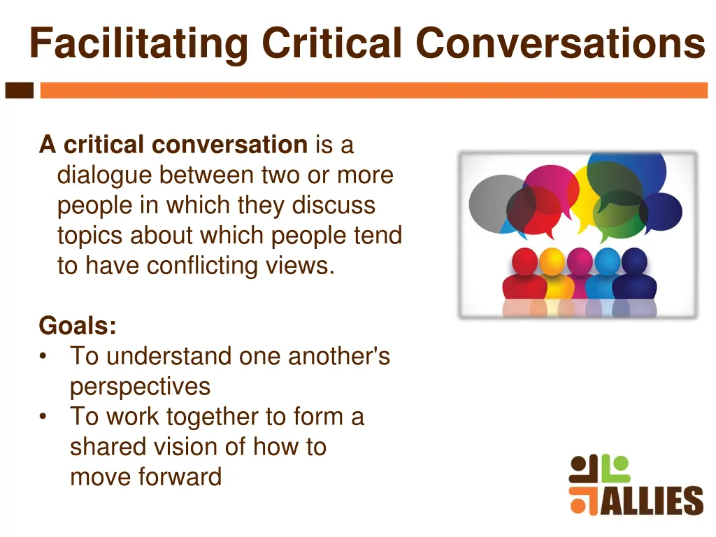 facilitating critical conversations