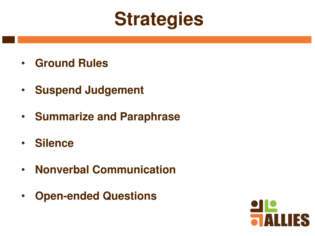 strategies