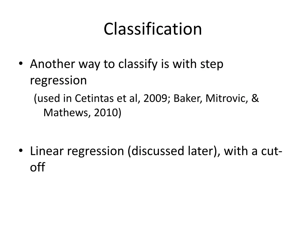 classification 6
