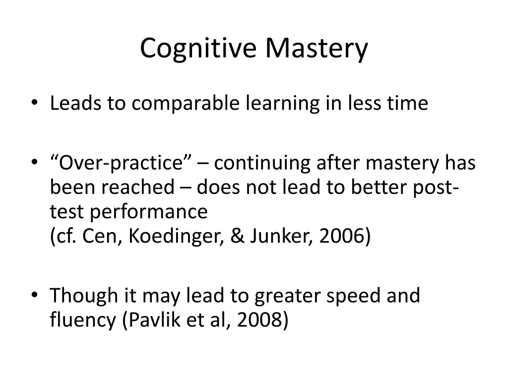 cognitive mastery 1