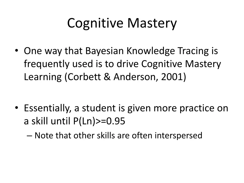 cognitive mastery