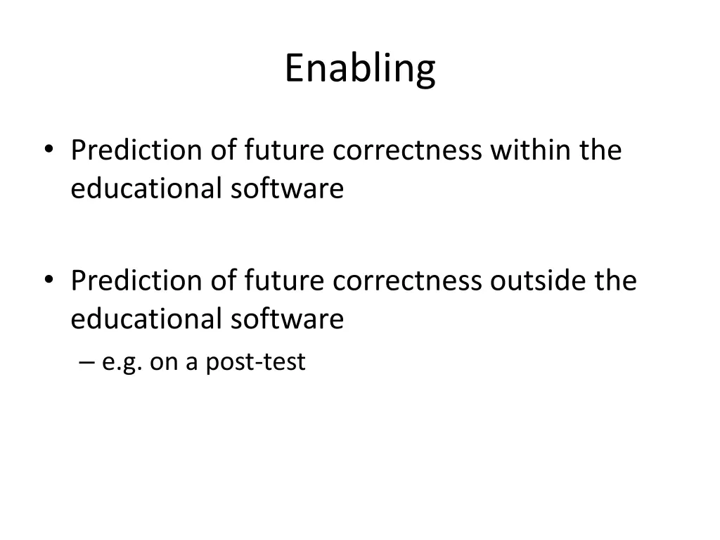 enabling