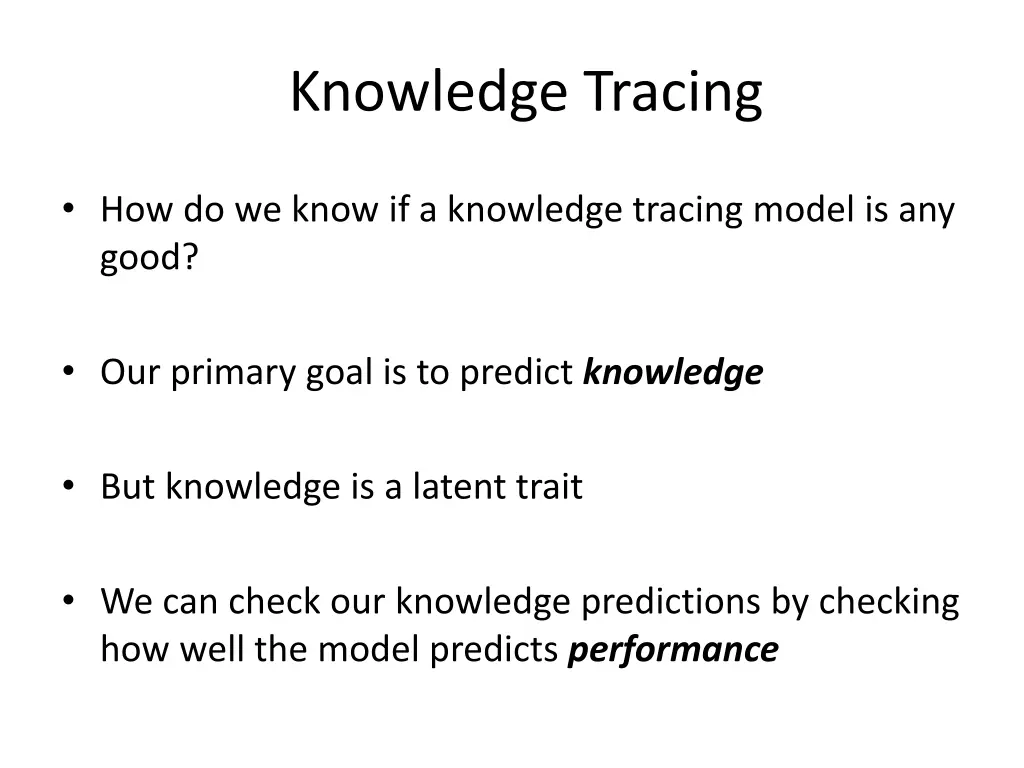 knowledge tracing 2