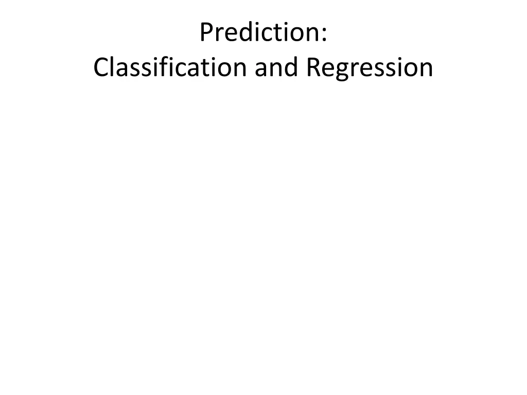 prediction