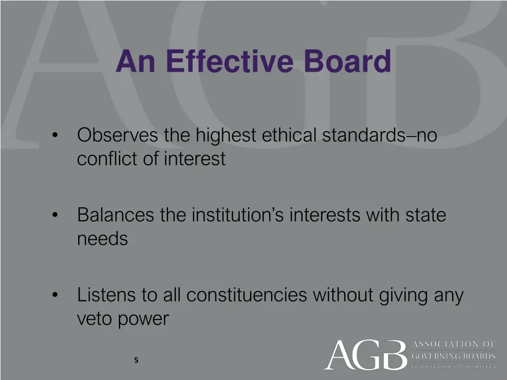 an effective board 1
