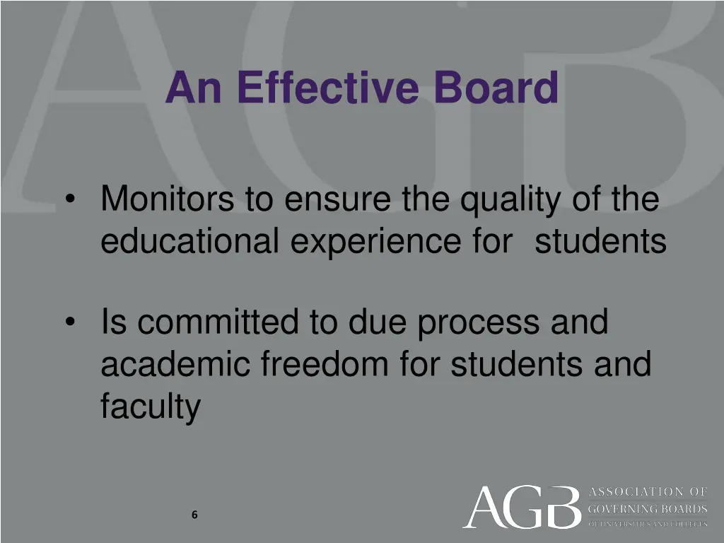an effective board 2