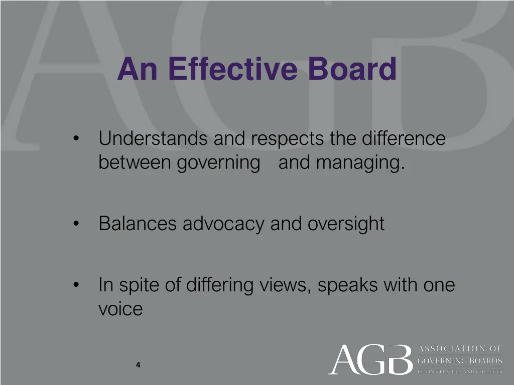 an effective board