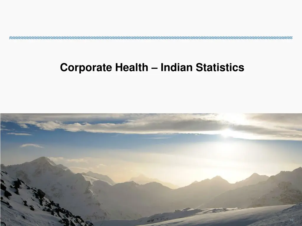 corporate health indian statistics