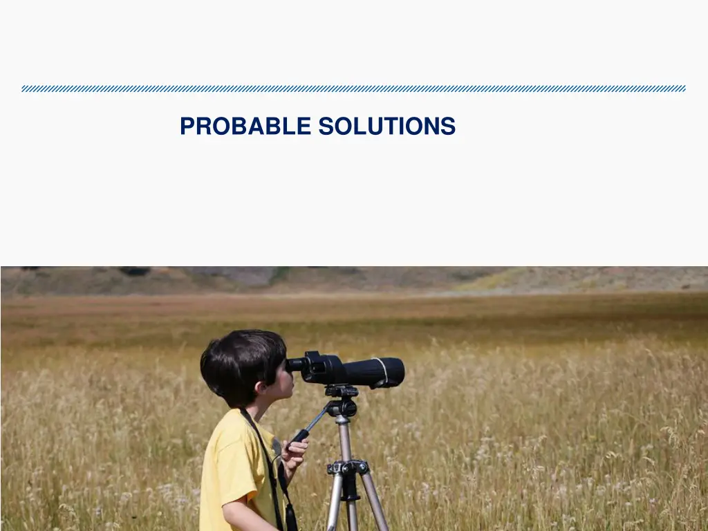 probable solutions