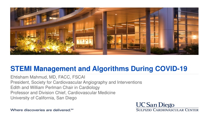 stemi management and algorithms during covid 19